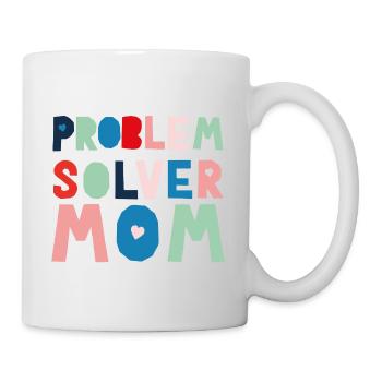 Problemlöser Mama - Tasse - Weiß - Rechts