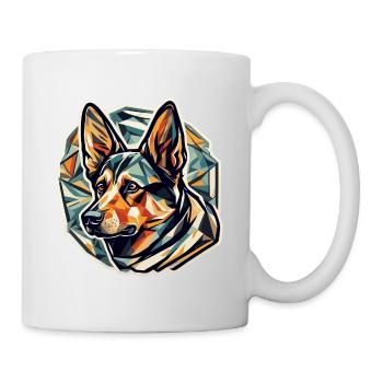 Chien / Animal / Animal de compagnie / Poilu / Berger allemand - Mug blanc - blanc - Droite