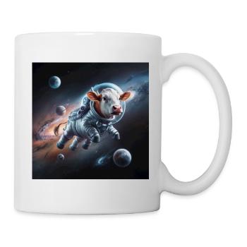 Space Cow - Tasse - Weiß - Rechts