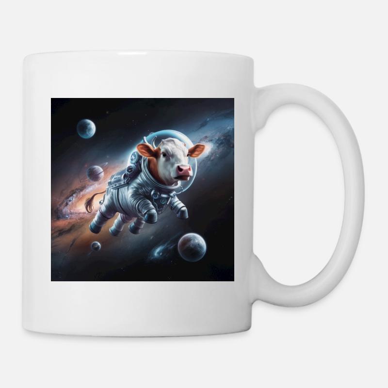Space Cow - Tasse - Weiß