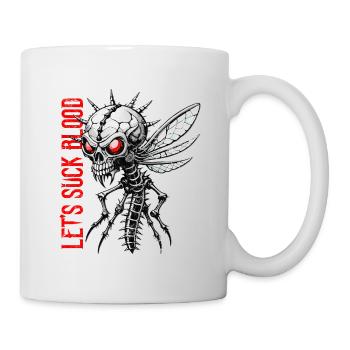 Crâne de moustique // Crâne de moustique // Sang FS0203 - Mug blanc - blanc - Droite