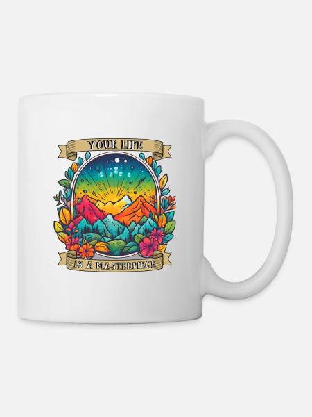Your Life Is a Masterpiece - Mug - white