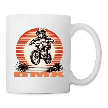 BMX Bike - Tasse - Weiß - Rechts