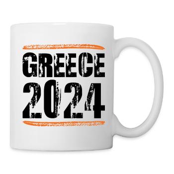 Greece 2024 Spruch - Tasse - Weiß - Rechts