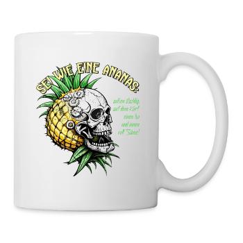 Pineapple Skull / Pineapple Skull / Fruit FS0209 - Mug - white - Right
