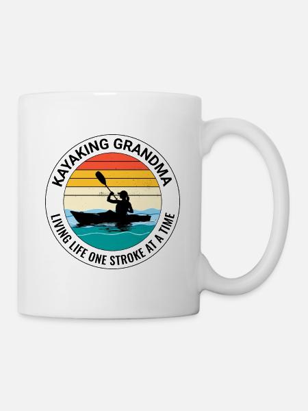 Kajak Gradma Kajak Kanu Kajakfahrer Lustig - Tasse - Weiß