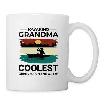 Kajakfahren Gradma Kajak Kanu Kajakfahrer Lustig - Tasse - Weiß - Rechts