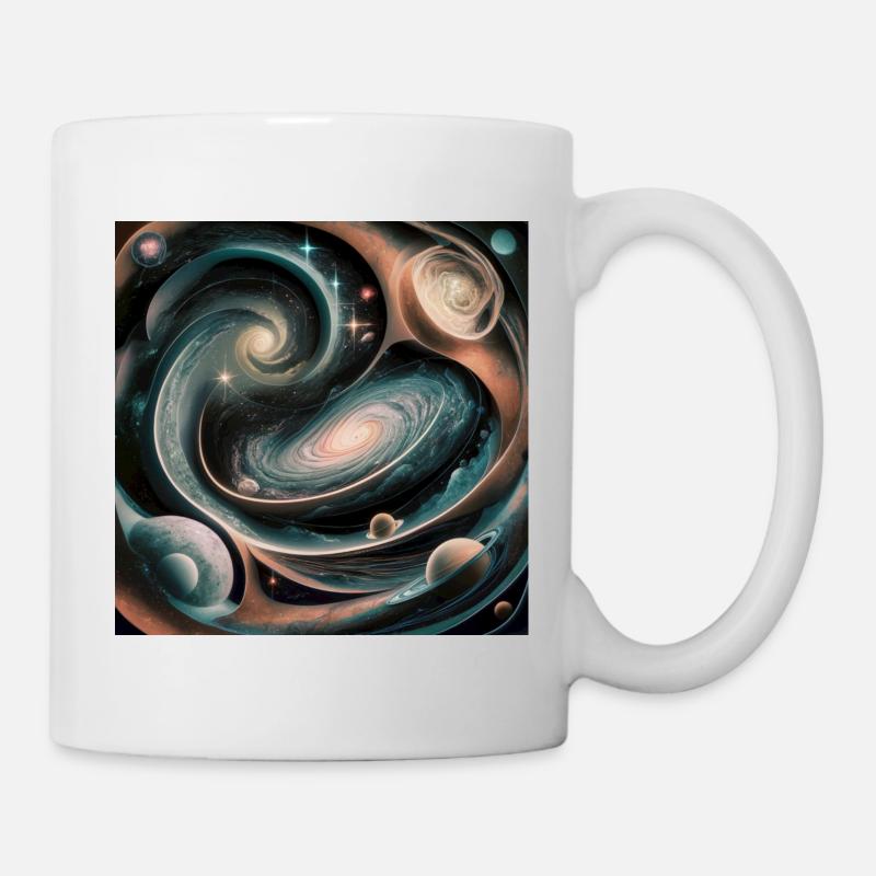 Universum KI Design - Tasse - Weiß