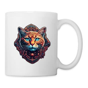 Cool Cat / Funny / Animal / Pet / Crazy - Mug - white - Right