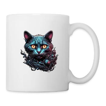 Cool Cat / Funny / Animal / Pet / Crazy - Mug - white - Right