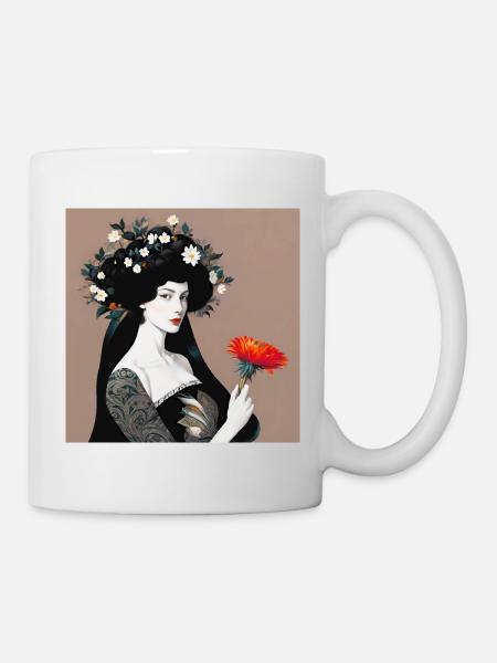 Elysia, peinture numérique - Mug blanc - blanc