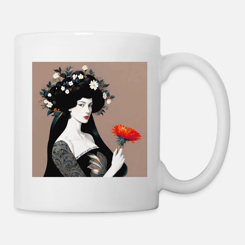 Elysia, digitale Malerei - Tasse - Weiß