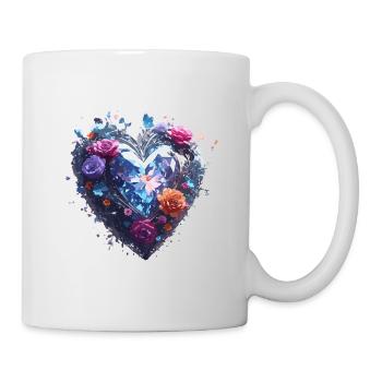 Herz / Muttertag / Liebe / Feiertage / Love - Tasse - Weiß - Rechts