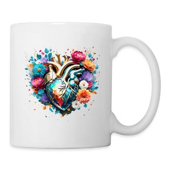 Herz / Muttertag / Liebe / Feiertage / Love - Tasse - Weiß - Rechts