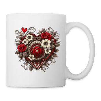Coeur / Fête des Mères / Amour / Vacances / Amour - Mug blanc - blanc - Droite