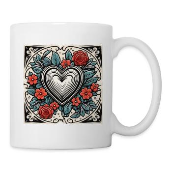 Heart / Mother's Day / Love / Holidays / Love - Mug - white - Right