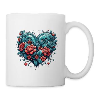 Heart / Mother's Day / Love / Holidays / Love - Mug - white - Right