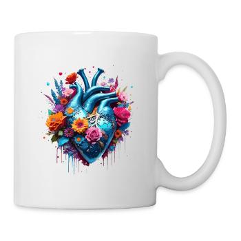 Herz / Muttertag / Liebe / Feiertage / Love - Tasse - Weiß - Rechts