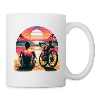 Sunset Bike Tour - Mug - white - Right