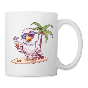 Palmier d’été de l’île Eagle - Mug blanc - blanc - Droite