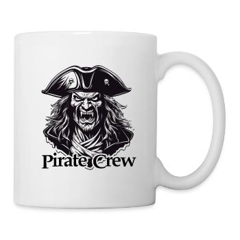 Pirat / Ahoi / Anker / Kapitän / Totenkopf / Rum - Tasse - Weiß - Rechts