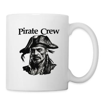 Pirat / Ahoi / Anker / Kapitän / Totenkopf / Rum - Tasse - Weiß - Rechts