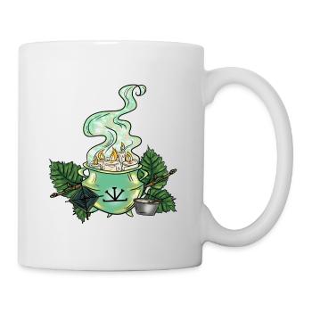 Chaudron de la sorcière Imbolc - Mug blanc - blanc - Droite