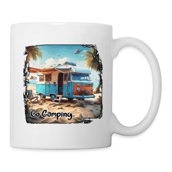 Camping-car / Camping-car / camping / Roadtrip / Voyage - Mug blanc - blanc - Droite