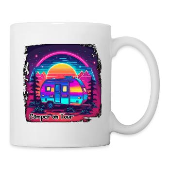 Camper / Wohnmobil / camping / Roadtrip / Travel - Tasse - Weiß - Rechts