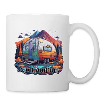 Camping-car / Camping-car / camping / Roadtrip / Voyage - Mug blanc - blanc - Droite