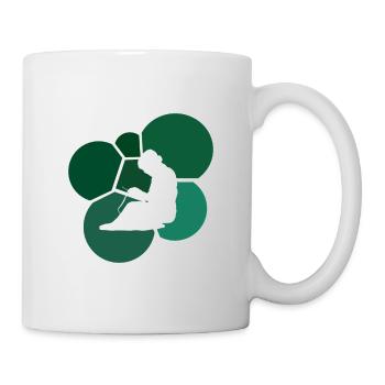 Häkeln Stricken Wolle - Tasse - Weiß - Rechts