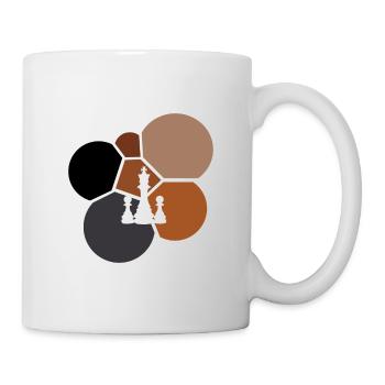 Schachmatt Schachbrett Strategie - Tasse - Weiß - Rechts