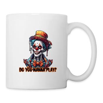 Clown / Zirkus / Fasching / Karneval / verspielt - Tasse - Weiß - Rechts