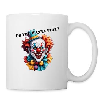 Clown / Zirkus / Fasching / Karneval / verspielt - Tasse - Weiß - Rechts