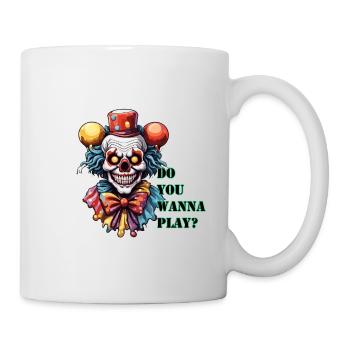 Clown / Zirkus / Fasching / Karneval / verspielt - Tasse - Weiß - Rechts