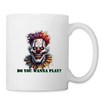 Clown / Zirkus / Fasching / Karneval / verspielt - Tasse - Weiß - Rechts
