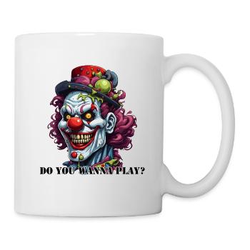 Clown / Zirkus / Fasching / Karneval / verspielt - Tasse - Weiß - Rechts
