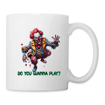 Clown / Zirkus / Fasching / Karneval / verspielt - Tasse - Weiß - Rechts