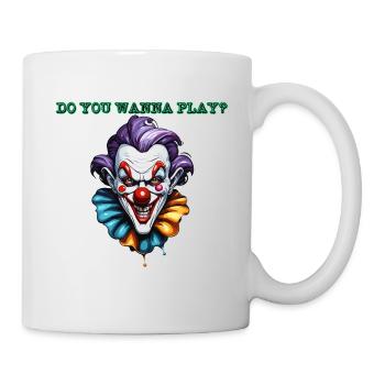 Clown / Zirkus / Fasching / Karneval / verspielt - Tasse - Weiß - Rechts