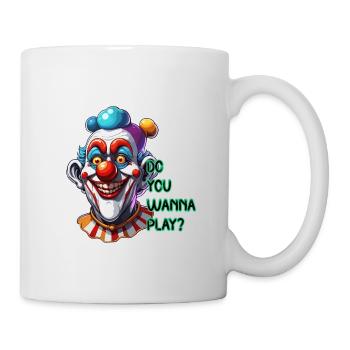 Clown / Zirkus / Fasching / Karneval / verspielt - Tasse - Weiß - Rechts