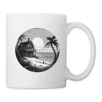 Lakeside House / Cabin / Lake / Mountains / Nature /Forest - Mug - white - Right