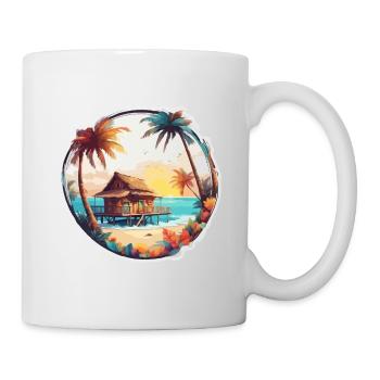 Lakeside House / Cabin / Lake / Mountains / Nature /Forest - Mug - white - Right