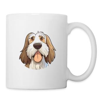 Spinone Italiano Dog Breed Watercolor Cartoon Kawa - Mug - white - Right
