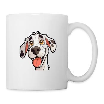 Dalmatinische Hunderasse Aquarell Cartoon Kawaii Clip - Tasse - Weiß - Rechts
