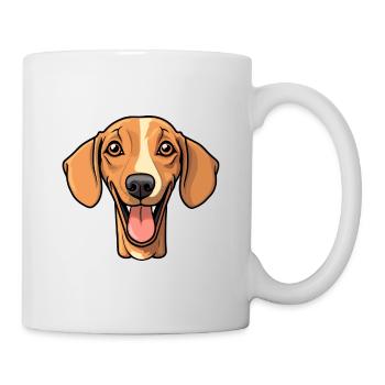 Azawakh chien race aquarelle dessin animé Kawaii Clipar - Mug blanc - blanc - Droite