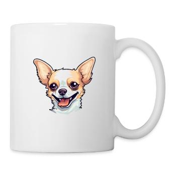 Chihuahua Dog Breed Watercolor Cartoon Kawaii Clip - Mug - white - Right