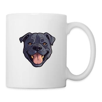 Cane Corso Hunderasse Aquarell Karikatur Kawaii Cli - Tasse - Weiß - Rechts