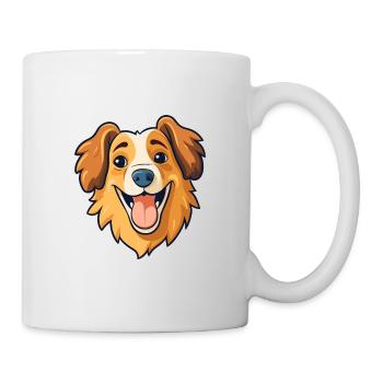 Belgian Laekenoi Dog Breed Watercolor Cartoon Kawa - Mug - white - Right