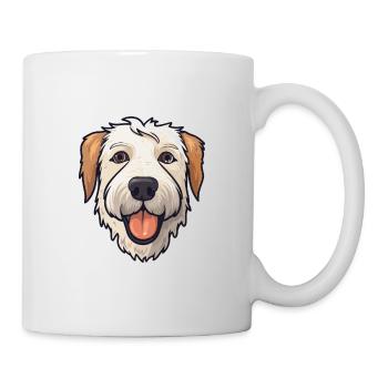 Soft Coated Wheaten Terrier Dog Breed Watercolor C - Mug - white - Right