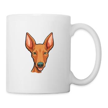 Pharaoh Hound Dog Breed Watercolor Cartoon Kawaii - Mug - white - Right